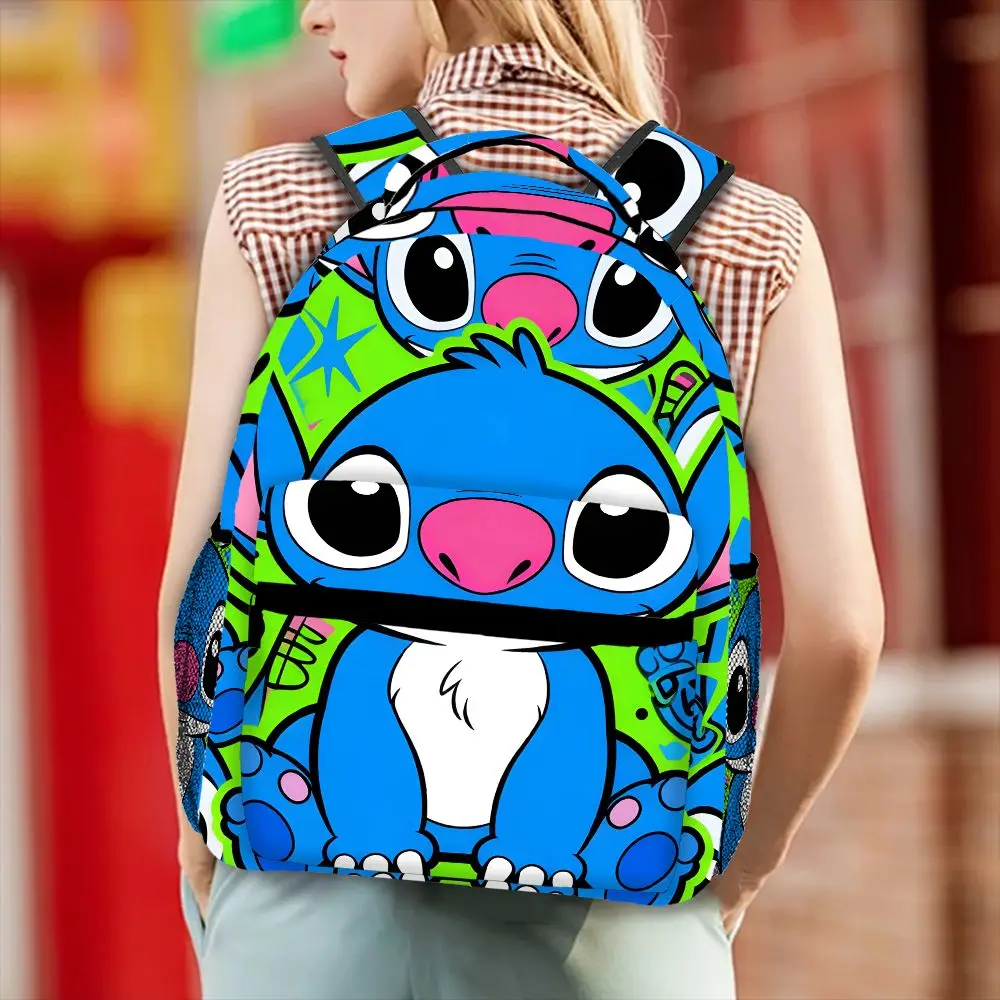 

Модный рюкзак Лило и Стич с граффити, в стиле кавайи, повседневная сумка для женщин и подростков, уличный стиль, дорожный рюкзак