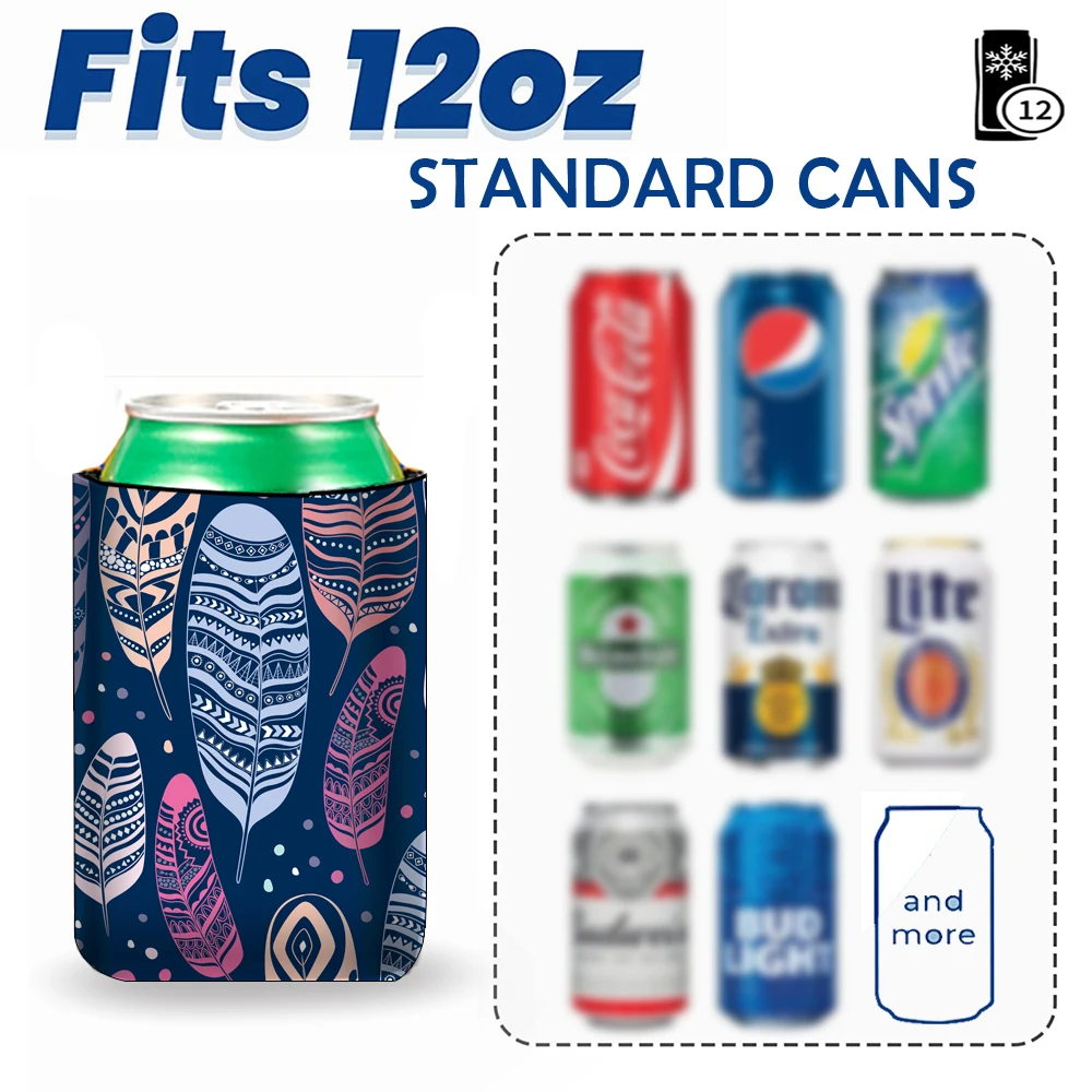 1pc Beer Hard Soda Coolers Sleeves Tall Skinny Drink Cooler Holder Colorful Neoprene Portable Bottle for Party Camping