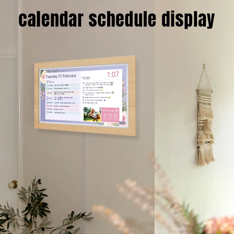 32 inch interactive tablet smart touchscreen interactive family digital calendar ultra-thin portable mount tablet