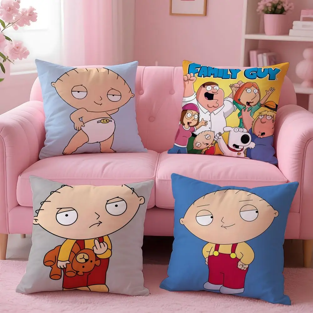 Beliebter Anime F-FamilyS G-GuyS Kissenbezug, bequemer wendbarer Kissenbezug, ideal für Auto, Sofa, Schlafzimmer und darüber hinaus
