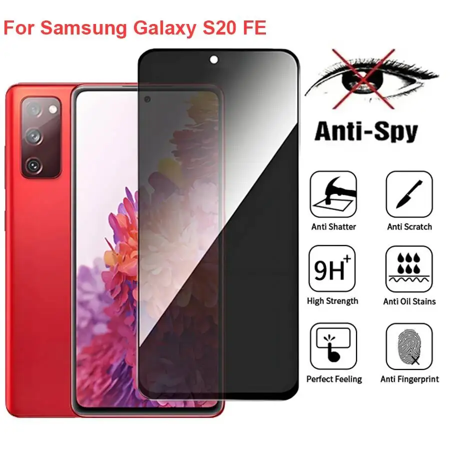 

For Samsung Galaxy S20 SM-G780F Anti Spy Privacy Tempered Glass Screen Protector Compatible For Galaxys20 FE Phone Film