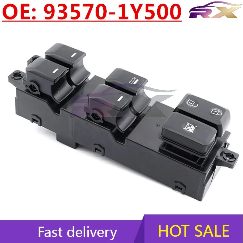 NEWM: 93570-1Y500 Window Master Control Switch For 2011-2016 Kia Picanto