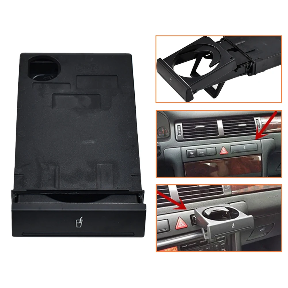 Auto Tasse Halter Für Audi C5 A6 1998-2005 A4 1998-2002 Faltbare Anti-slip Tasse Rack Trinken flasche Halter 4B0862534D Auto Zubehör – Detail 1