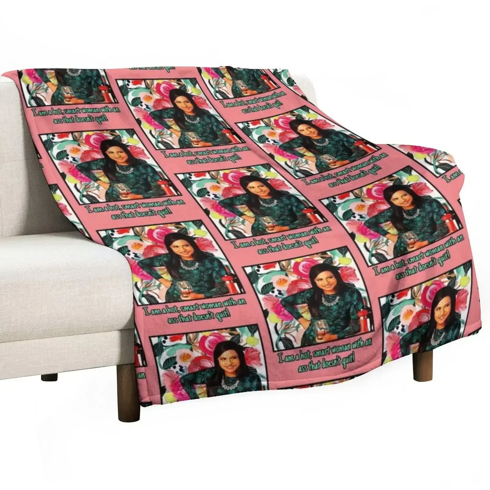 

Mindy Project--Hot, Smart Woman Throw Blanket Soft Warm Blanket Gift for Men Women Adults