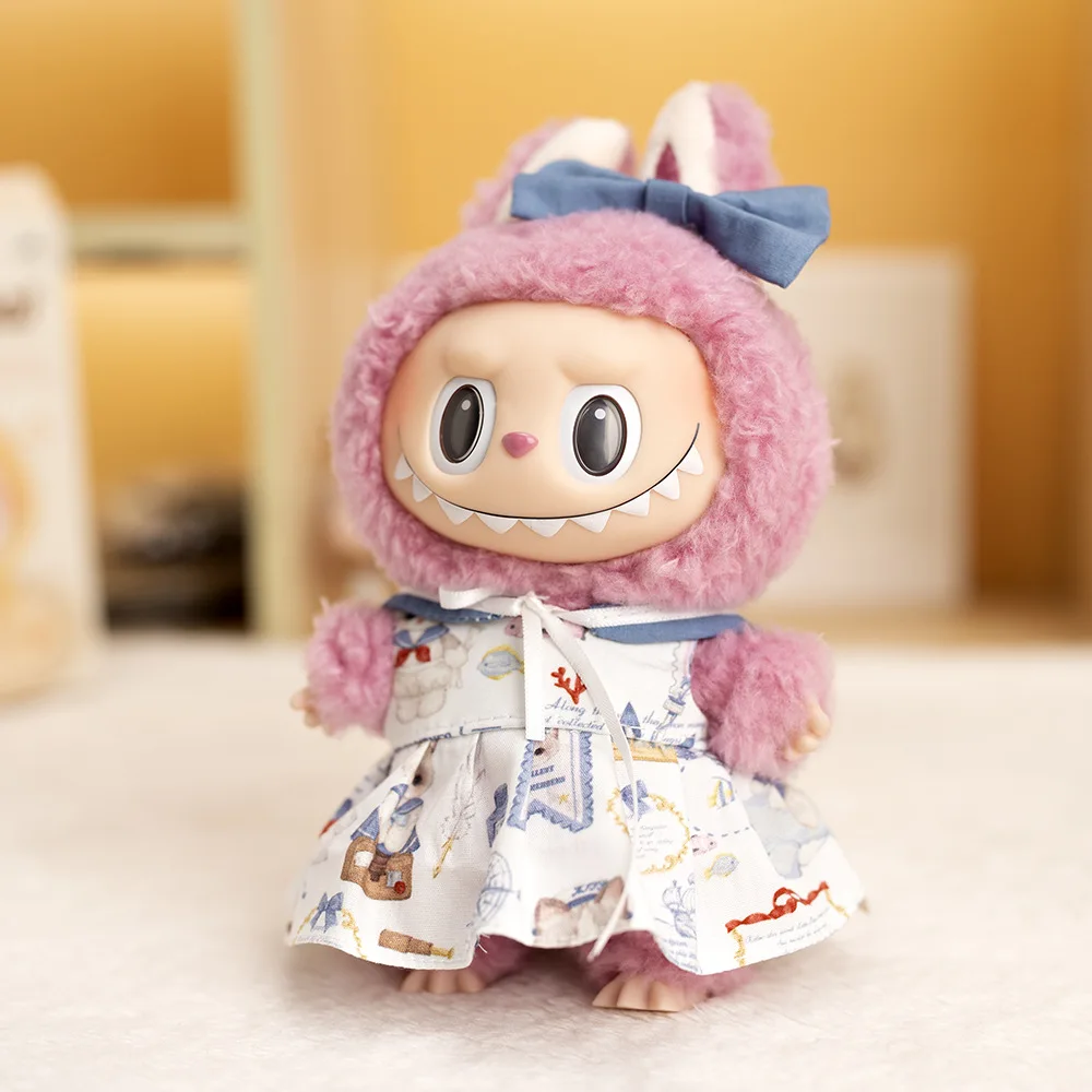

For 15/17cm Labubu Clothes Casual Skirt Dress Up DIY Gift Doll Clothes Accessories Sitting Party Game Gift Toys