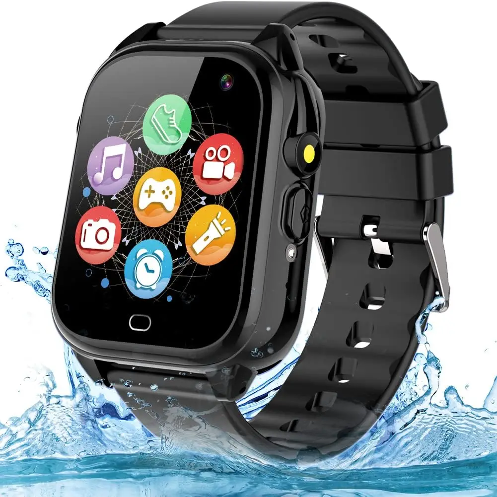 

Kids Smart Watch Ages 3-12: 26 Games, Camera, Music, IP67 Waterproof, Pedometer, Alarm, Torch, Calculator