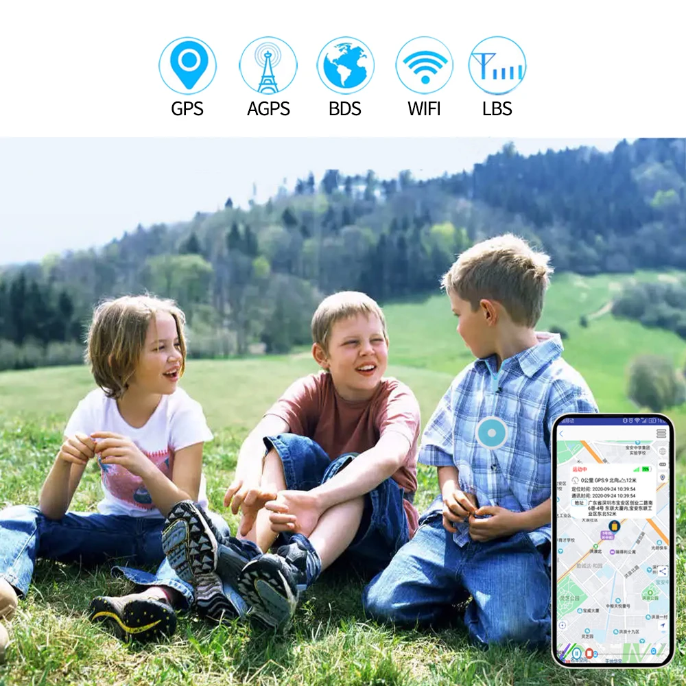 4G GPS Tracker Mini Mobile Personal Emergency Response System Senior SOS Alarm Elderly Panic Button Children Kids Locator