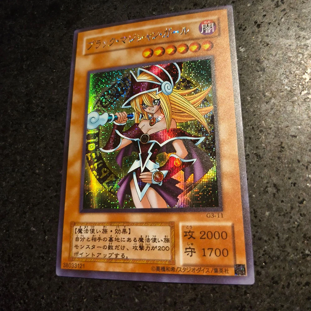 Anime karakters Yu-Gi-Oh! Black Magician Dark Magician Girl DIY Homemade Collection kaartspel speelgoed Kerstverjaardagscadeau