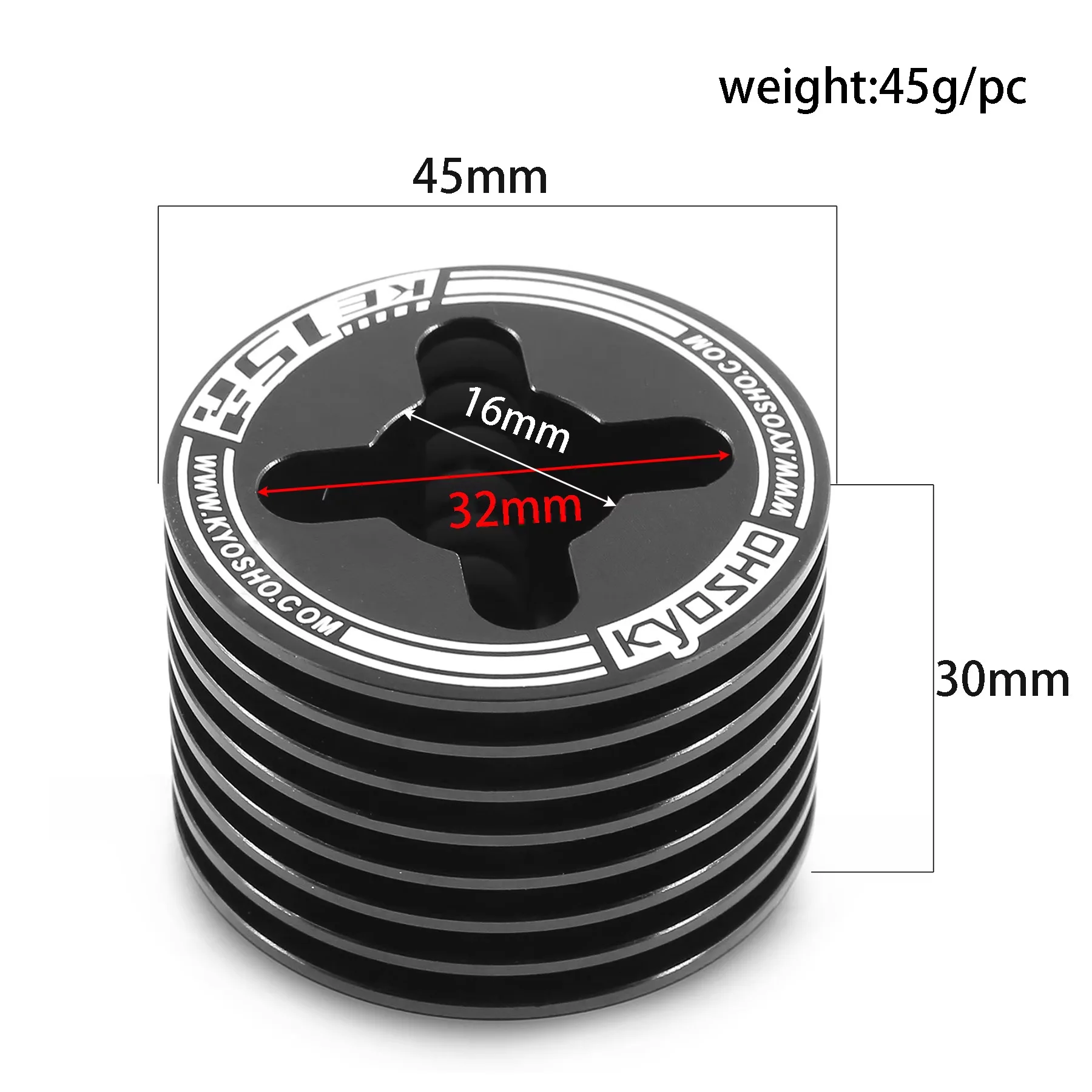 Metal Engine Heatsink KE15SP 74033-01 for Kyosho FW06 1/10 RC Car
