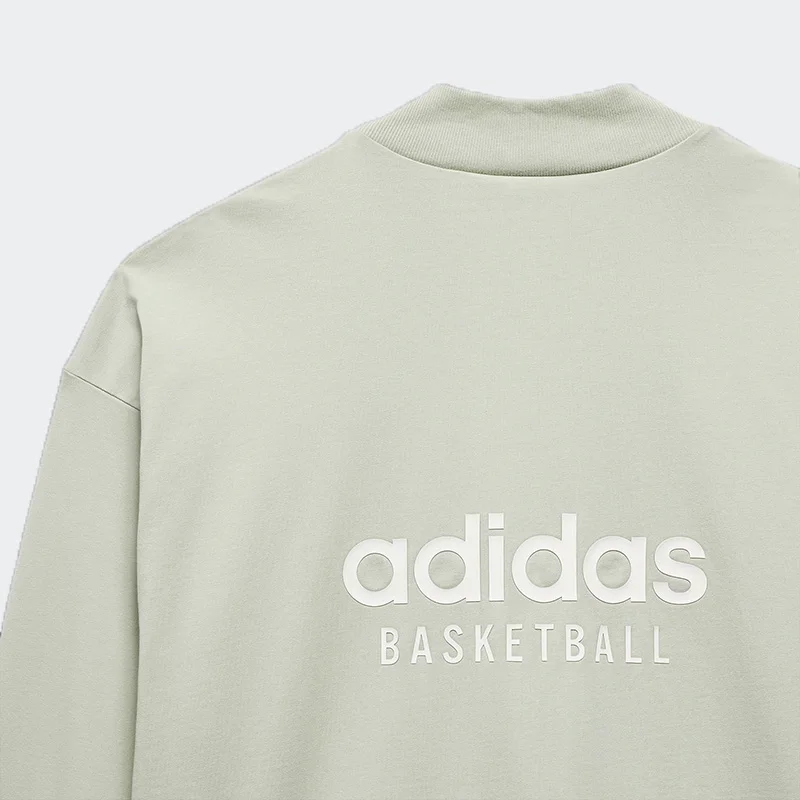 Adidas Official Authentic 2023 Spring Men's and Women's Sports Half-High Neck Long-Sleeve Sweatshirt IA3422