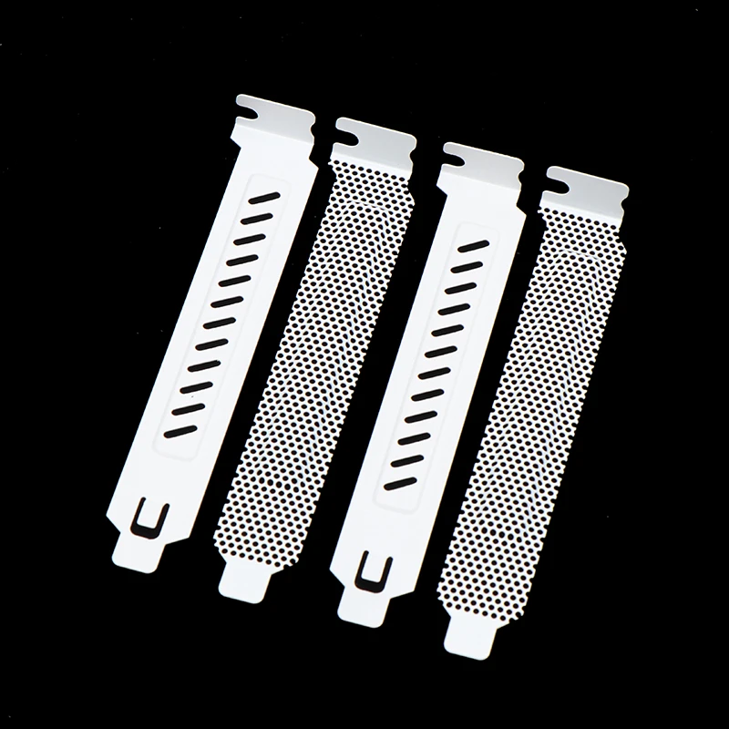 ()5Pc Desktop Computer Host Chassis PCI Cooling Dust Filter Baffle PCI Slot Cover Board PC Case Ventilation Baffle Net
