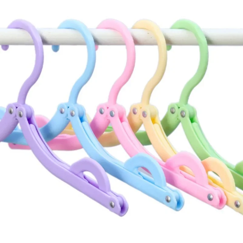 Colorful Portable Folding Clothes Rack Clothes Hanger Travel Business Trip Foldable Clothes Drying Rack Travel Home Organization