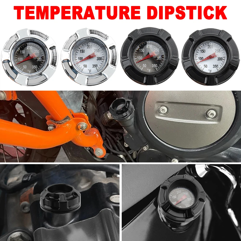 

Aluminum Motorcycle Oil Temperature Dipstick Fit For Softail Low Rider Street Bob Fat Bob Breakout Sport Glide Deluxe 2018-2023