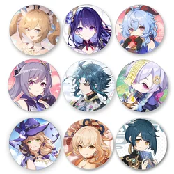 Anime Game Genshin Impact 58mm Anime Badge Brooch Pin Cosplay Badge Accessories for Clothes Backpack Decoration Brooch Gift