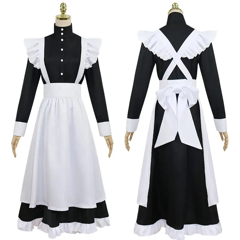 Disfraz de sirvienta cálida milagrosa, disfraz de chico grande, bonito vestido de Lolita inglés, disfraz de sirvienta, disfraz de Cosplay masculino y femenino, vestido de Halloween