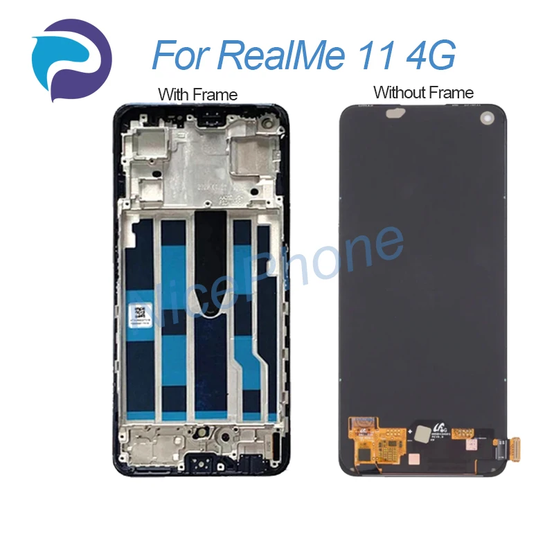 Layar LCD 4G RealMe 11, tampilan Digitizer sentuh 2400*1080 RMX3636 untuk RealMe 11 4G