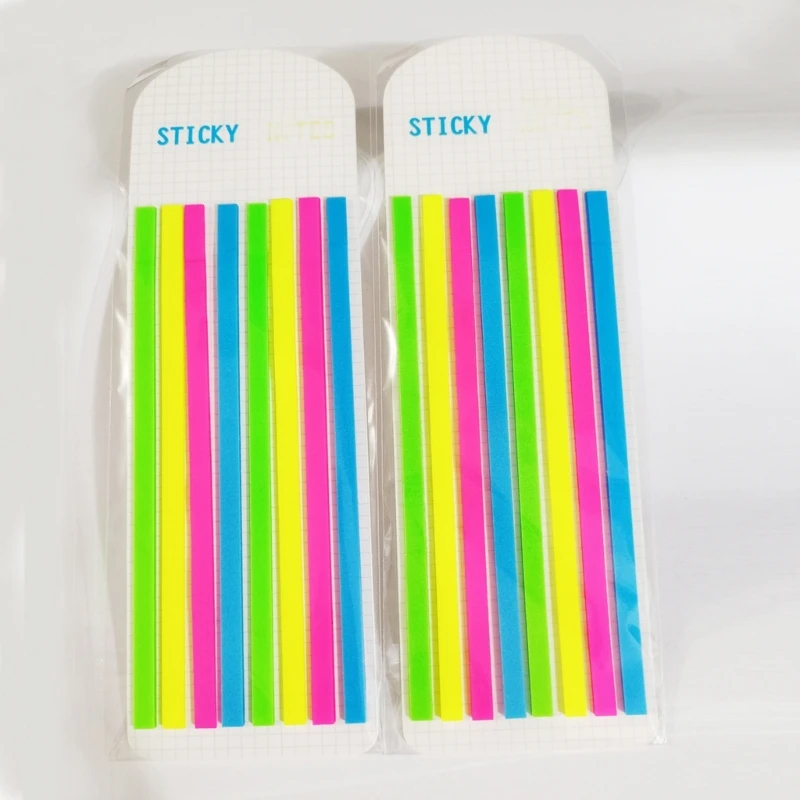 Colored Index Tabs Long Page-Markers Sticky Index Tabs Strips-Memo Note Tabs Translucent Sticky Notes School Supplies