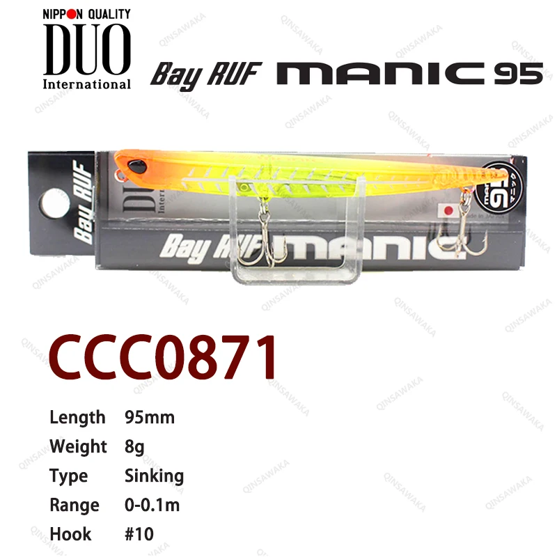 Japan DUO BAY RUF MANIC 95 Fish 99 /88 16.2g 11g Sinking Pencil