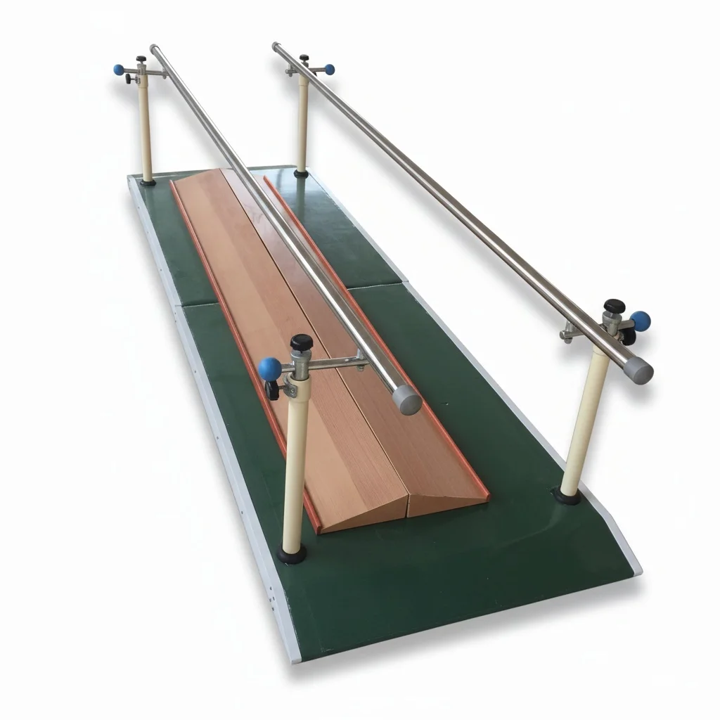 Rehabilitation Parallel Bars, Height Adjustable Physical Therapy Equipment, 300cm Walking Training Device, Gait Training