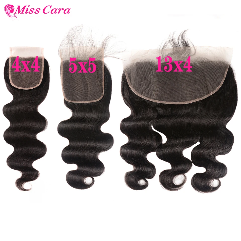 

Miss Cara Body Wave HD Lace Closure 22 Inch 13X4 Lace Frontal Brazilian Remy Hair Body Wave 5x5 4x4 Lace Closure cheveux humain