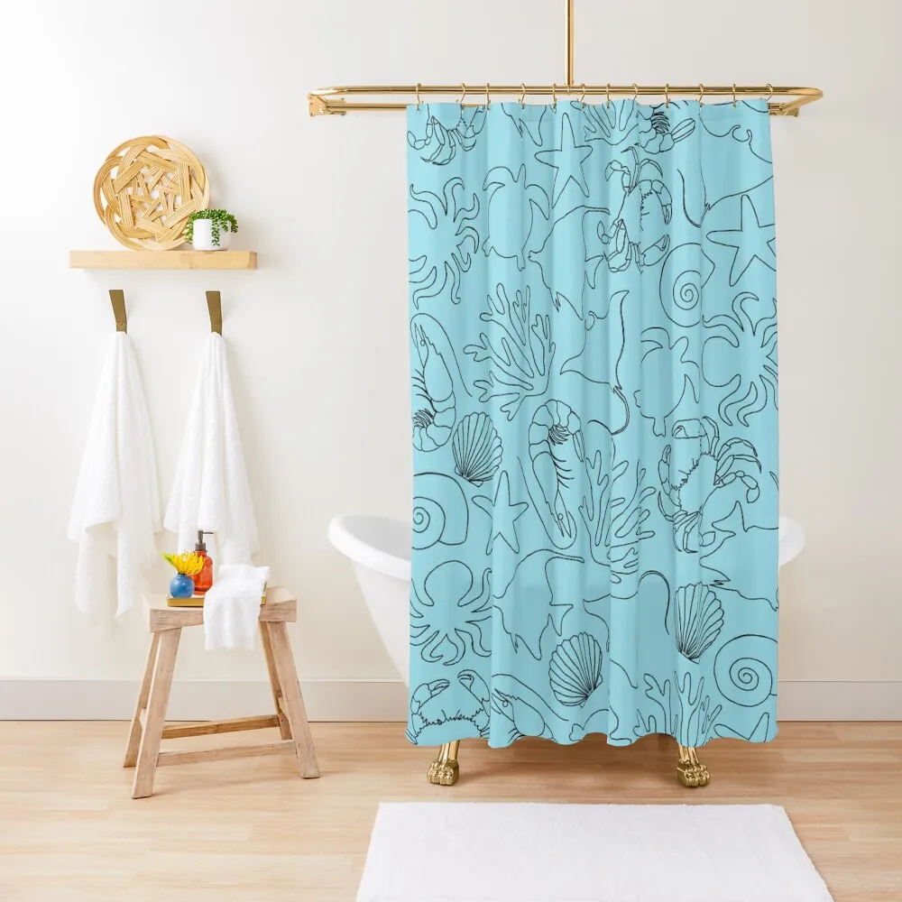 

underwater icons Shower Curtain Bathroom And Shower Bathroom And Shower Products Cute Bathroom Curtain