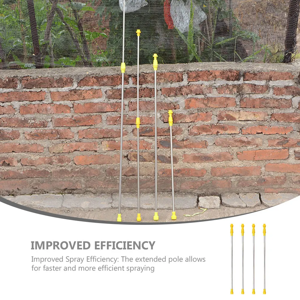

4pcs Stainless Steel Spray Rod Telescopic Extendable Watering Pole for Garden Agricultural Supplies Long Sprayer Durable
