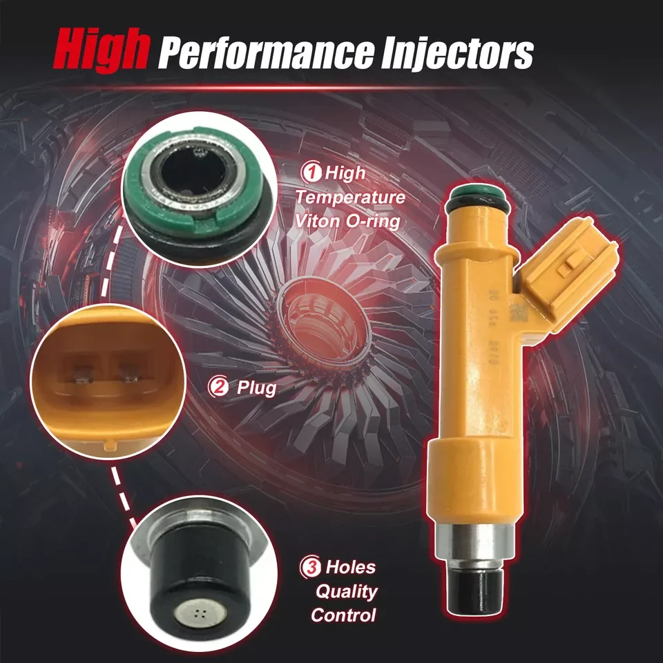 4Pcs High impedance Fuel Inejctor 23209-B9040 for Toyota Lexus Petrol Car 1.5L 3SZ 2008~2009 23250-BZ010 23209-B9040 23209-BZ010