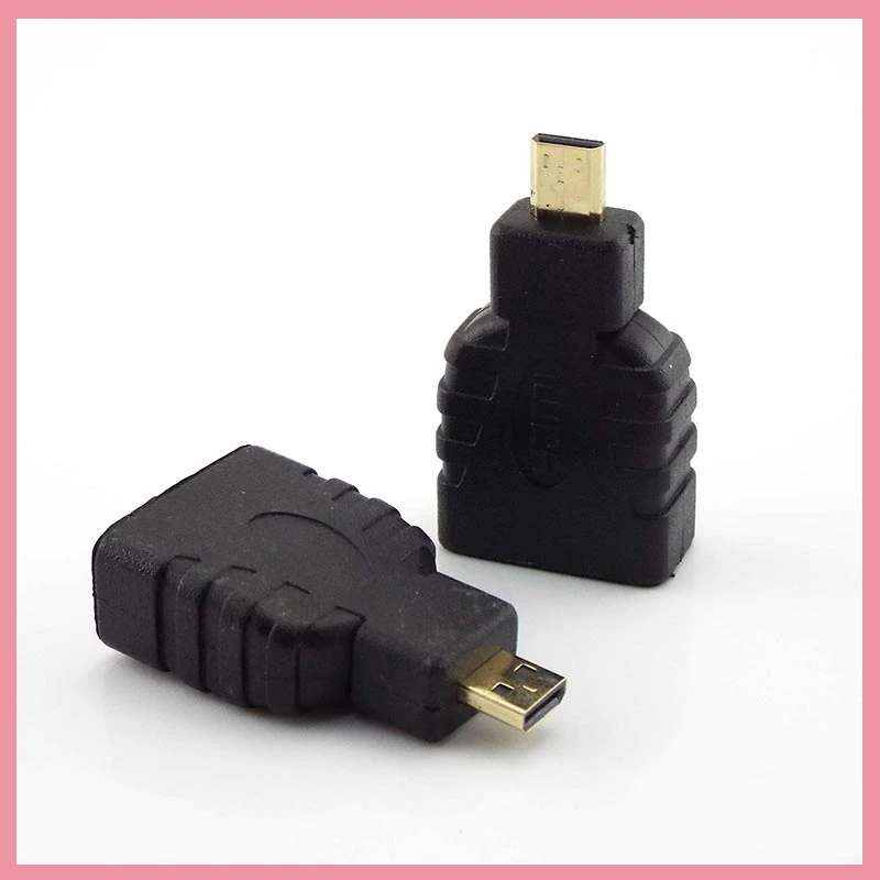 1/2/5Pcs Micro HDMI-compatible to Adapter Male to Female Type D to A Cable Connector Converter for Xbox 360 for PS3 HDTV B6