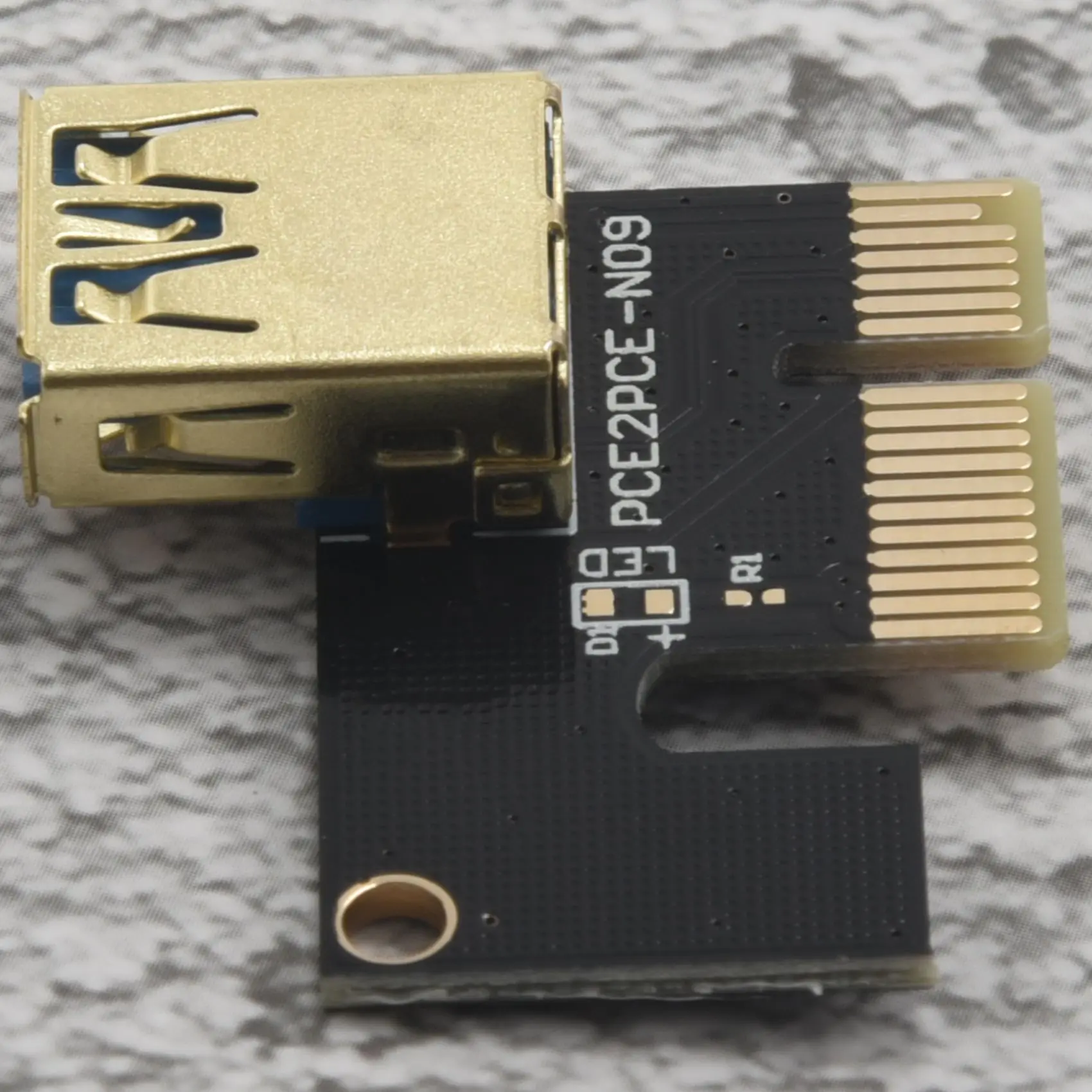 6 قطعة VER009 USB 3.0 PCI-E Riser VER 009S Express 1X إلى 16X موسع الناهض بطاقة محول SATA 15Pin إلى 6 Pin كابل الطاقة