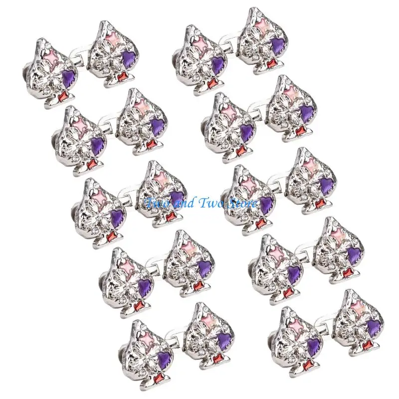 HX6F Detachable Heart Fastening Button Sewing Waist Tightener Clothing Buckles