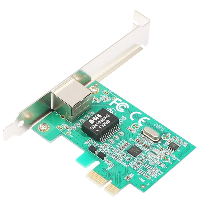 1000Mbps لـ Realtek RTL8111E PCIe جيجابت إيثرنت بطاقة منفذ واحد RJ45 محول الشبكة لخوادم الكمبيوتر المكتبي Synology NAS