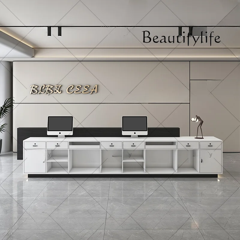 Imitation Stone Plate Marble Company Front Desk Fashion Simple Hotel Cashier