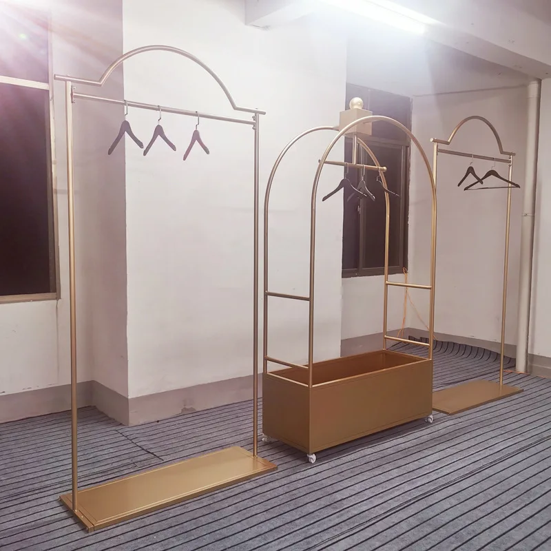 Wedding dress shelf, high-end display stand, Internet celebrity store dress, tail support, floor skirt, photo studio hanging