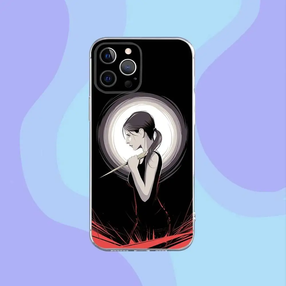 حافظة هاتف B-Buffy the V-Vampire S-Slayer لهاتف iPhone 16,15,14,13,12,11 Pro,Max,Plus,X,XS,XR,SE,سيليكون شفاف صغير ناعم