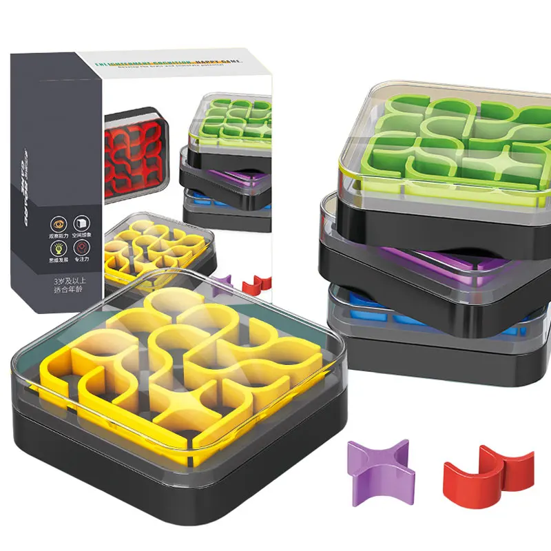 ثلاثية الأبعاد منحنى صغير لغز لعبة للأطفال التفكير المنطقي التدريب السفر لعبة ألعاب تعليمية نشاط الحفلات مجلس لعبة ل 3 +