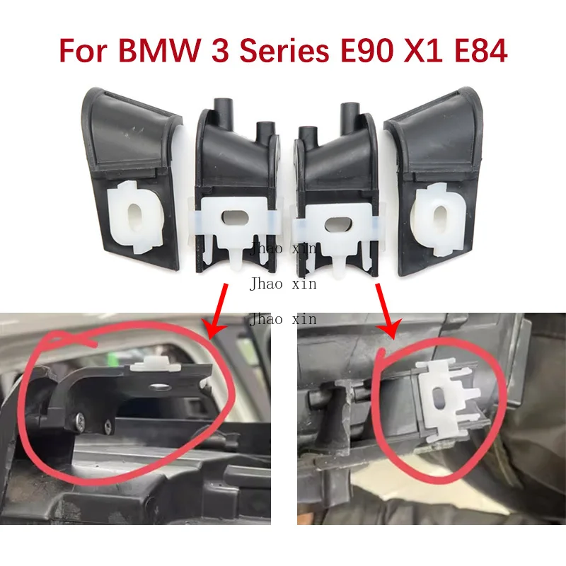 Car Headlight Repair Kit For BMW 3 Series E90 X1 E84 Black Plastic Parts 2010-2015 Fixed Corner Lamp Bracket Clip Leg Repair