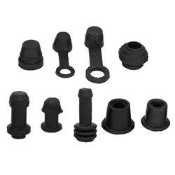 10Set Motorcycle Scooter Brake Upper Lower Pump Caliper Shock Absorber Sleeve Rubber Disc Brake Pump Waterproof Cap Dust Cover