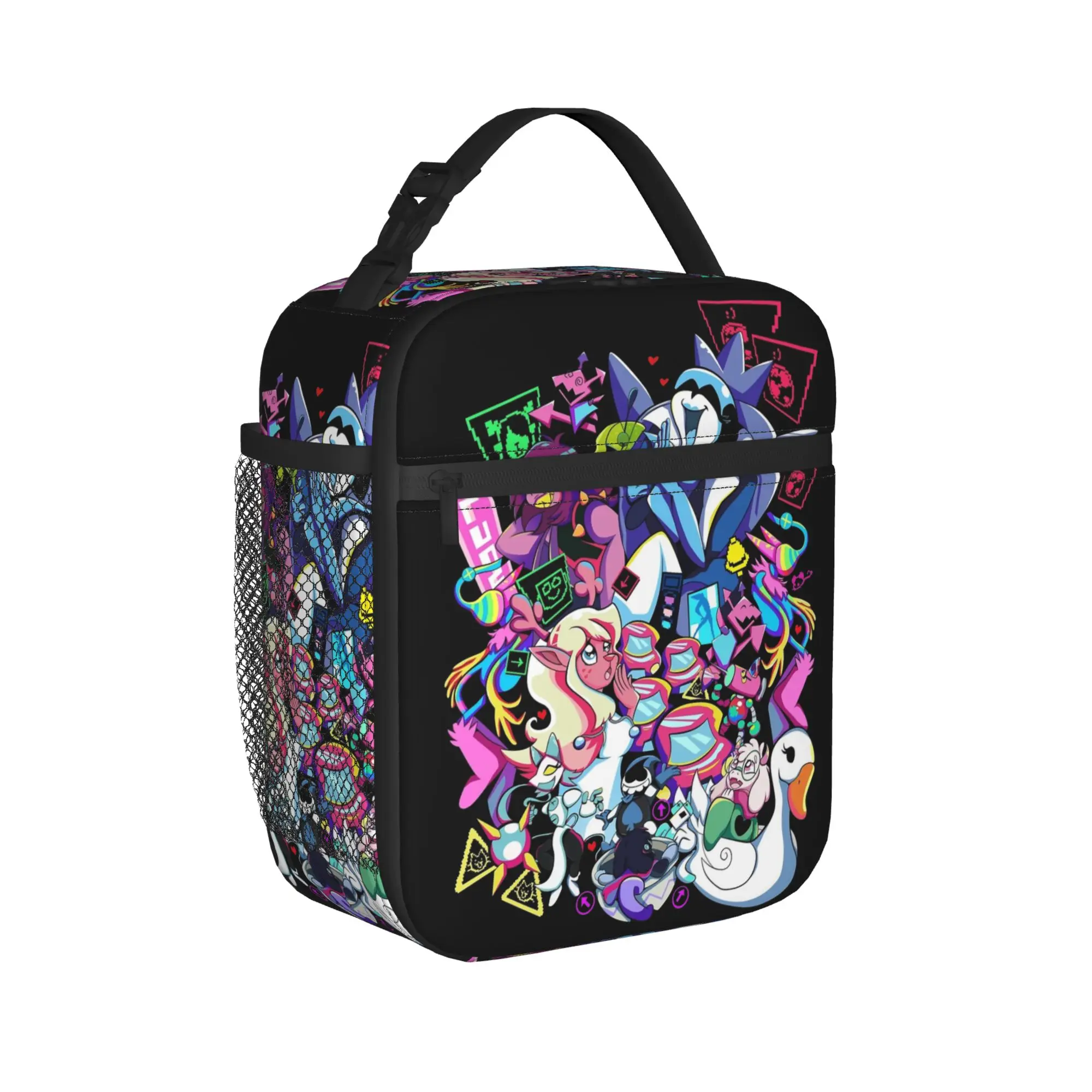 Deltarunes Game Thermal Insulated Lunch Bag for Work  Portable Food Container Bags Cooler Thermal Lunch Boxes