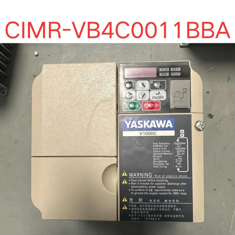 

Used CIMR-VB4C0011BBA inverter 5.5KW/3.7KW 380V Test OK Fast Shipping