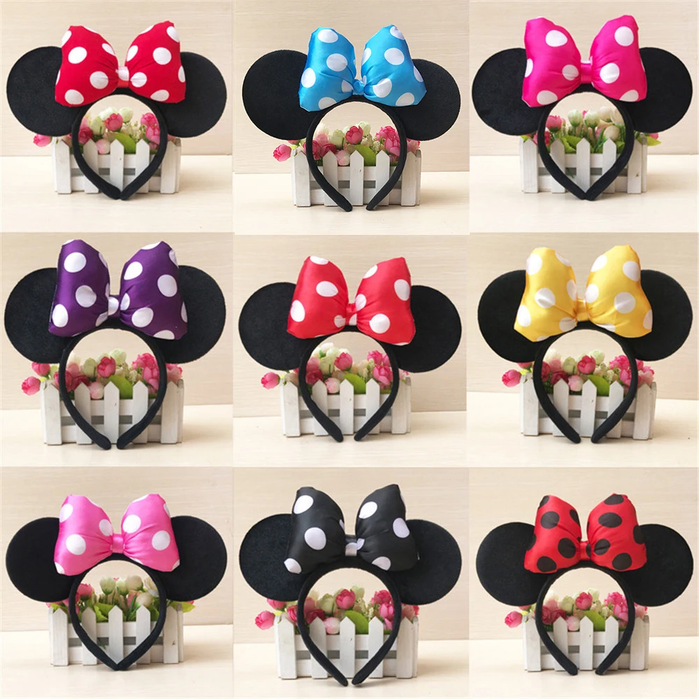 

ZAFILLE Lovely Baby Hairbands Mouse Ears Hair Band For Girls Photo Shoot Birthday Party Kids Photography Girls Hair Accessories