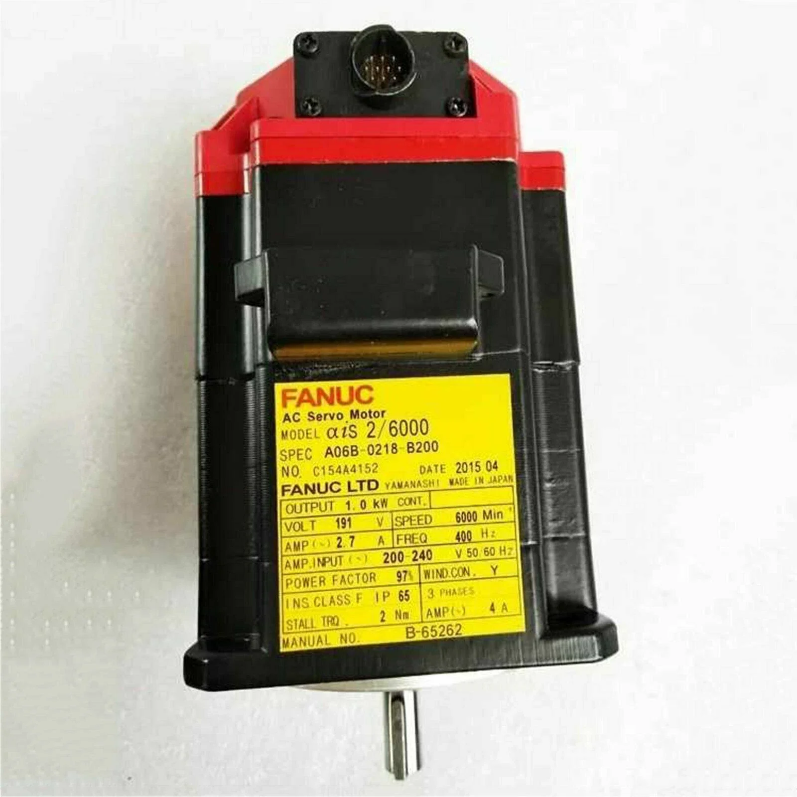 

A06B-0218-B200 Fanuc Systems Servo Motor Test OK A06B0218B200