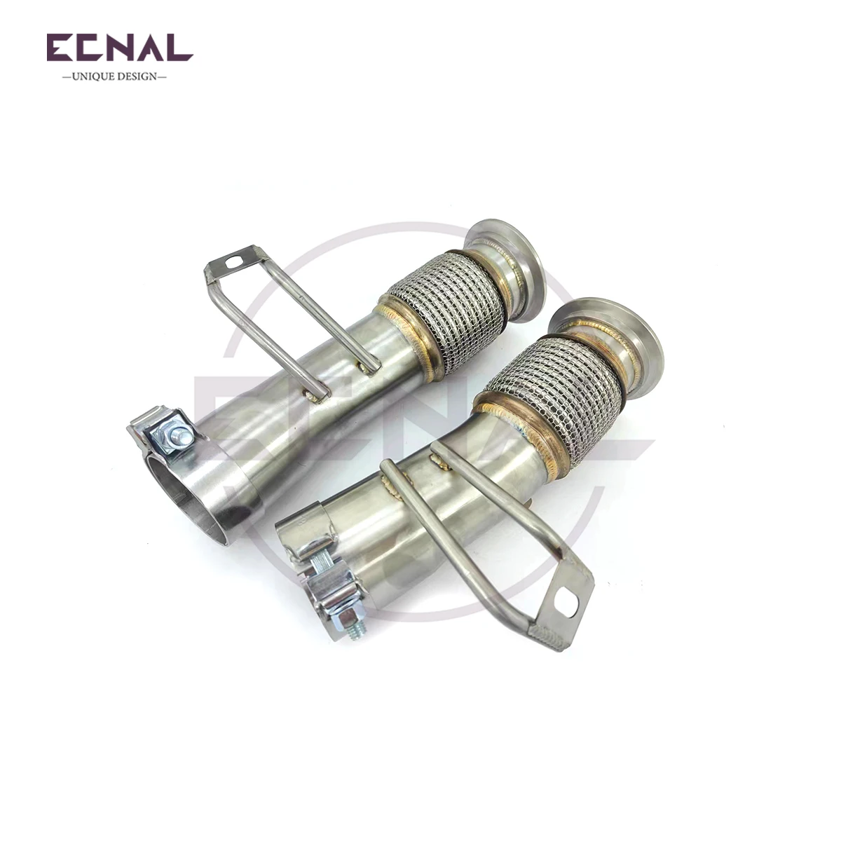 Выхлоп Ecnal для Lamborghini Lp580 Lp600 Lp610 v10 2014-2017, 5,2 л, равная длина, SS304, выпускной коллектор с изолятором