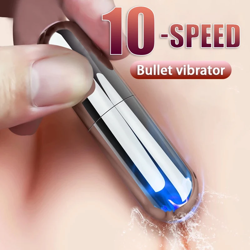 10 Speed Mini Bullet Vibration Adult Female Dildo Clit  Stimulation Sex Toy Vibrating Jump G Spot Vagina Vibrator For Women