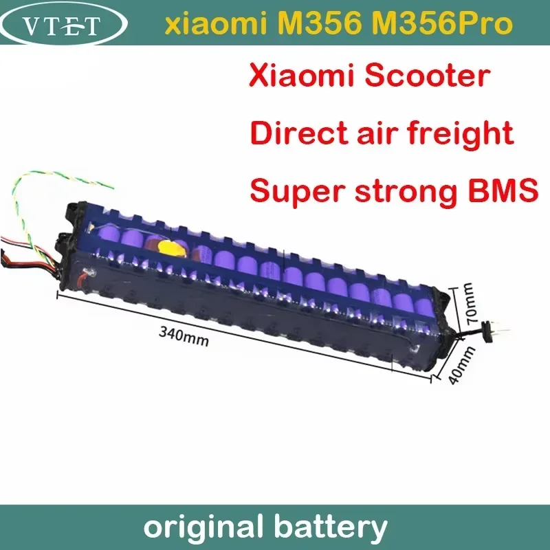 2025 New Original 36V 10500mAh Battery for Xiaomi M356 M356 Pro Special Battery Pack 36V Li-ion Battery Riding 40km Diy 18650