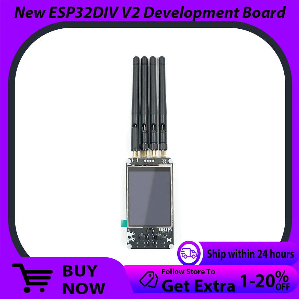 

Новый комплект для модернизации ESP32DIV V2 с увеличенной антенной, плата для разработки IoT NRF24 CC1101, двухъядерный модуль Wi-Fi и Bluetooth