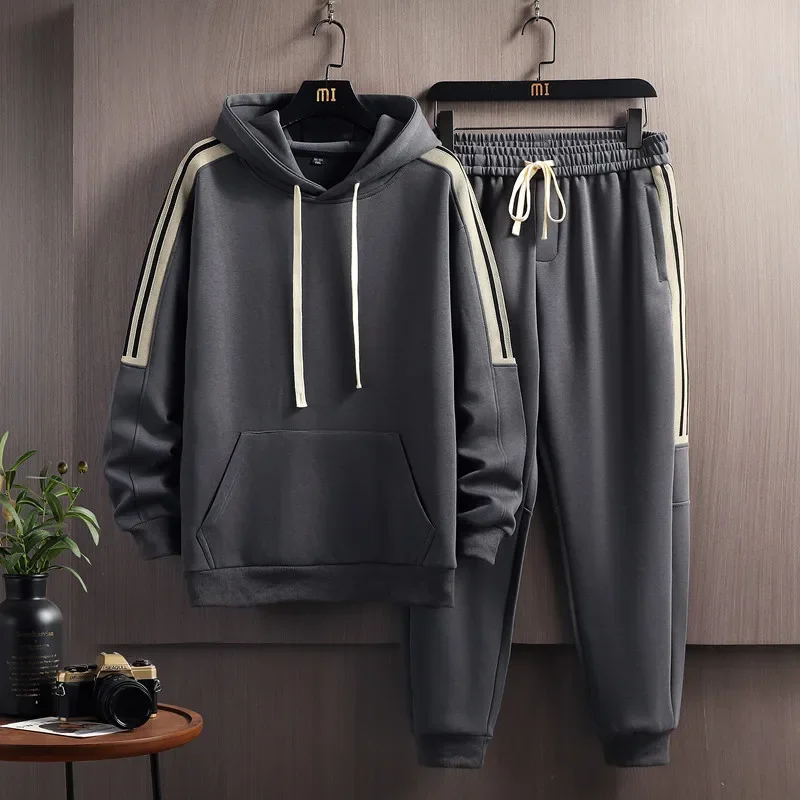 Tracksuit for Men 2 Piece Set Hoodies Sweatpants Sportswear Fitness Hoodies Sweatshirt Pants Sports 2PCS Suit Male Tracksuit