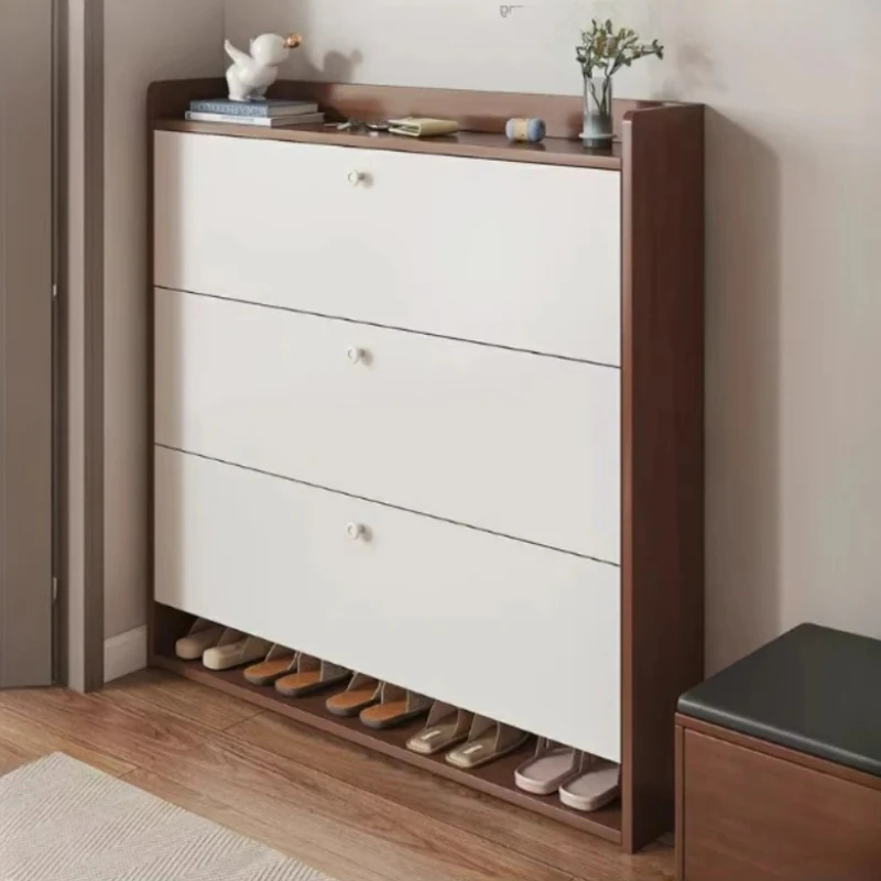 Assembled Indoor Shoe Racks Cabinet Modern Manmade Board Luxury Shoe Cabinet Designer Ultra Thin Zapateros Furniture Living Room