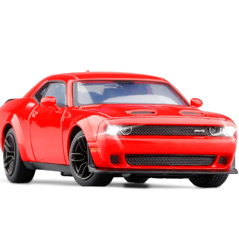 1:32 Dodge Challenger SRT Demon Simulation Car Of Model Alloy Toy Car Muscle Vehicle Children Classic Metal Cars Birthday Gifts