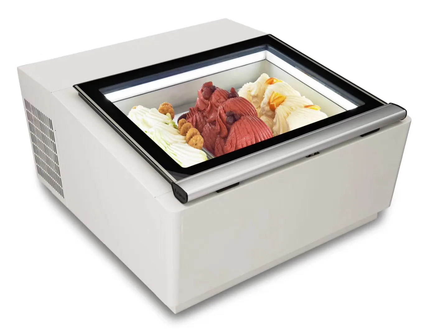 110V 220V  Mini Desktop Ice Cream Freezer Display Counter Type Gelato Ice Cream Showcase Freezer