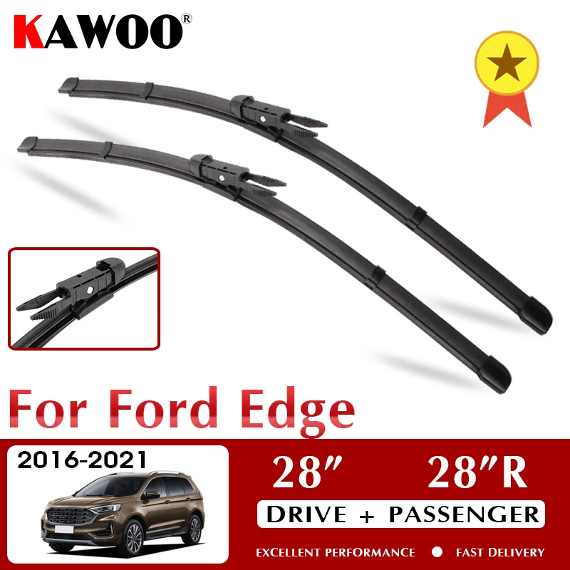 

KAWOO Wiper Car Wiper Blade For Ford Edge 2016-2021 Windshield Windscreen Front Window Accessories 28"+28"R LHD RHD